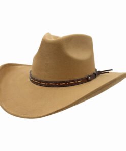 Ace High Mens Suede Teardrop Crown Rancher Cowboy Hat S M