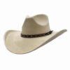 Ace High Mens Suede Teardrop Crown Rancher Cowboy Hat S M