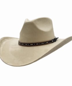 Ace High Mens Suede Teardrop Crown Rancher Cowboy Hat S M