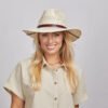 Barcelona Womens Wide Brim Firm Straw Sun Hat