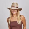 Barcelona Womens Wide Brim Firm Straw Sun Hat