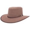 Cabana Mens Breathable Wide Brim Sun Hat Walnut