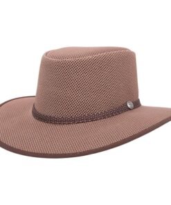 Cabana Mens Breathable Wide Brim Sun Hat Walnut