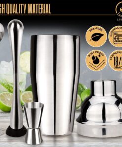 6 Piece Cocktail Shaker Set – 24Oz