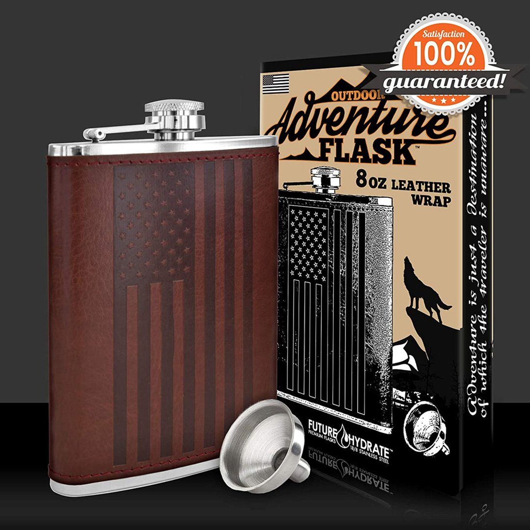 American Flag Flask - 8 Oz