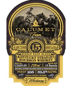 Calumet Farm 15 Year Single Rack Black Bourbon