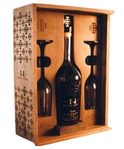 Codigo 1530 14 Year Old Extra Anejo Gift Set W/ 2 Flute Glasses