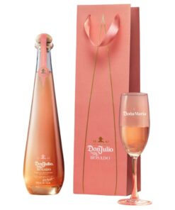 Don Julio Rosado Personalized Flute Glass and Gift Bag