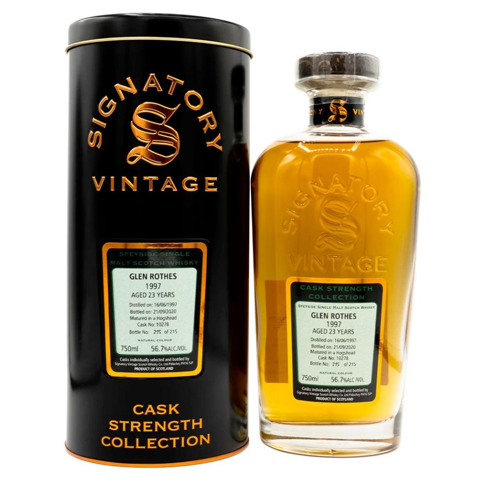 Signatory Single Cask Glenrothes 23YR(Cask #10278)