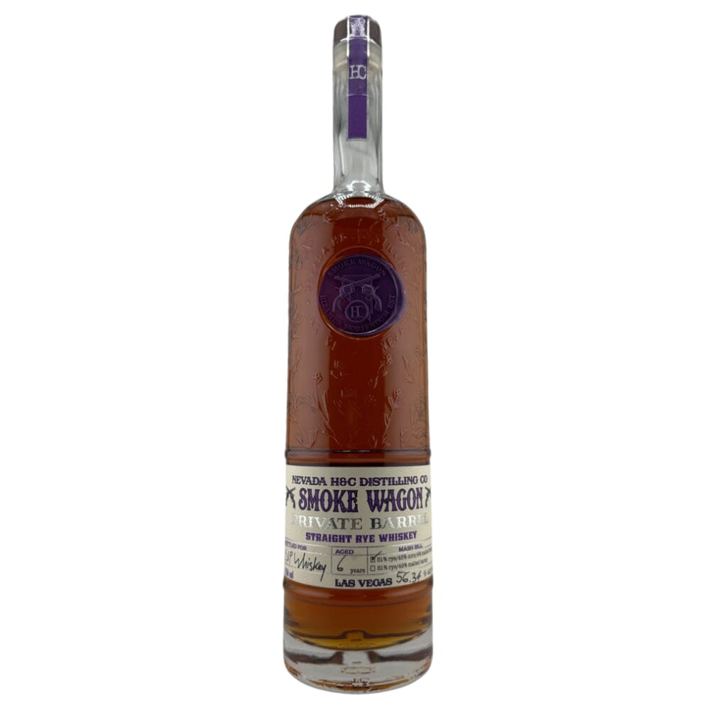 Smoke Wagon Private Barrel Straight Rye Whiskey Selected by Bourbon Barrel Blend