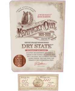 Kentucky Owl Dry State 100th Anniversary Edition