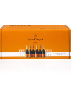 Veuve Clicquot 6pk W/ 6 Champagne Glasses