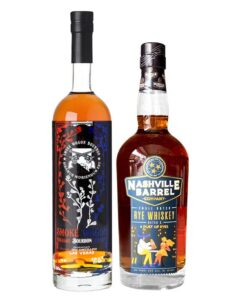 Smoke Wagon Straight Bourbon Red White And Blue +  Nashville Barrel Company Small-Batch Rye Whiskey Bundle